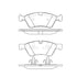 Bendix E10911230 Disc Brake Pad Set Pad Set