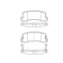 Bendix E11003250 Disc Brake Pad Set Pad Set