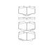 Bendix E11004100 Disc Brake Pad Set Pad Set
