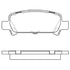 E11007700 by BENDIX - Formula Blue™ Hydraulic Brake Pads - Ceramic, With Shims, Rear, 7637-D770 FMSI