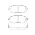Bendix E11009290 Disc Brake Pad Set Pad Set