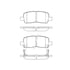 Bendix E11009990 Disc Brake Pad Set Pad Set