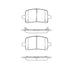Bendix E11010280 Disc Brake Pad Set Pad Set