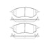 Bendix E11010780 Disc Brake Pad Set Pad Set