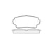 Bendix E11011050 Disc Brake Pad Set Pad Set