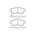 Bendix E11013520 Disc Brake Pad Set Pad Set