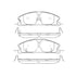 Bendix E11016110 Disc Brake Pad Set Pad Set