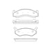 Bendix E11101230 Disc Brake Pad Set Pad Set
