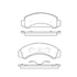 Bendix E11103870 Disc Brake Pad Set Pad Set