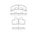 E11103680 by BENDIX - Formula Blue™ Hydraulic Brake Pads - Heavy Duty Extended Wear, With Shims, Front, 7259-D368 FMSI