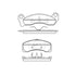 Bendix E11104990 Disc Brake Pad Set Pad Set