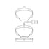 Bendix E11105180 Disc Brake Pad Set Pad Set