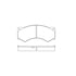 Bendix E11104940 Disc Brake Pad Set Pad Set