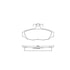 Bendix E11105450 Disc Brake Pad Set Pad Set