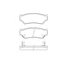 Bendix E11105560 Disc Brake Pad Set Pad Set