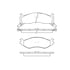 Bendix E11105240 Disc Brake Pad Set Pad Set