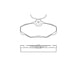 Bendix E11106100 Disc Brake Pad Set Pad Set