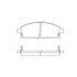 Bendix E11106910 Disc Brake Pad Set Pad Set