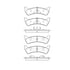 Bendix E11106670 Disc Brake Pad Set Pad Set