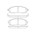 E11108300 by BENDIX - Formula Blue™ Hydraulic Brake Pads - Heavy Duty Extended Wear, With Shims, Front, 7703-D830, 7876-D830 FMSI