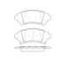 Bendix E11110760 Disc Brake Pad Set Pad Set