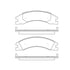 Bendix E11113291 Disc Brake Pad Set Pad Set