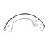 E11600530 by BENDIX - Formula Blue™ New Bonded Brake Shoes - Front, 1219-53 (FMSI), 11 in. x 2 in. Brake Drum Diameter
