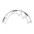 E11604450 by BENDIX - Formula Blue™ New Bonded Brake Shoes - 2089T-445 (FMSI)