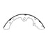 E11605110 by BENDIX - Formula Blue™ New Bonded Brake Shoes - Rear, 8123-511 (FMSI), 254 mm x 45 mm Brake Drum Diameter