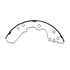 E11606190 by BENDIX - Formula Blue™ New Bonded Brake Shoes - Rear, 1360-554 (FMSI), 2 Shoes with Pin