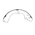 E11606760 by BENDIX - Formula Blue™ New Bonded Brake Shoes - Rear, 1462-S676 (FMSI), 2 Shoes with Pin (LH/RH)
