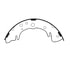 E11607650 by BENDIX - Formula Blue™ New Bonded Brake Shoes - Rear, 1526-S765 (FMSI), 2 Shoes with Pin (LH/RH); 2 Shoes with Parking Brake Lever (LH/RH)