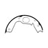 E11607680 by BENDIX - Formula Blue™ New Bonded Brake Shoes - 2189-S768 (FMSI), Parking Brake Shoe