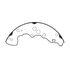 E11607860 by BENDIX - Formula Blue™ New Bonded Brake Shoes - Rear, 1530-S786 (FMSI), 254 mm x 56 mm Brake Drum Diameter