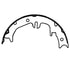 E11608510 by BENDIX - Formula Blue™ New Bonded Brake Shoes - 1576-S846 (FMSI), Parking Brake Shoe