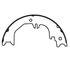 E11608440 by BENDIX - Formula Blue™ New Bonded Brake Shoes - 1574-S844 (FMSI), Parking Brake Shoe