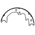 E11608500 by BENDIX - Formula Blue™ New Bonded Brake Shoes - 1580-S850 (FMSI), Parking Brake Shoe