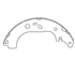 E11609740 by BENDIX - Formula Blue™ New Bonded Brake Shoes - Rear, 1651-S974 (FMSI), 229 mm x 57.1 mm Brake Drum Diameter