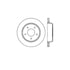 Bendix E12567058 Disc Brake Rotor Rotor