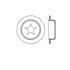 Bendix E12568075 Disc Brake Rotor Rotor