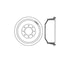 Bendix E12771040 Brake Drum Brake Drum