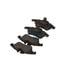 E11109500 by BENDIX - Formula Blue™ Hydraulic Brake Pads - Heavy Duty Extended Wear, With Shims, Front, 7849-D950, 8293-D1177 FMSI