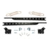 FTS62006 by FABTECH - Traction Bar System; Rear; Adjustable; May Not Eliminate Carrier Bearing Vibration;