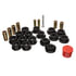 23108G by ENERGY SUSPENSION - Control Arm Bushing Set; Black; Front; Performance Polyurethane;