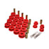 8-3109R by ENERGY SUSPENSION - Control Arm Bushing Set; Red; Rear; Performance Polyurethane;