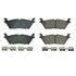 Baer D2383 Disc Brake Pad Set Baer Brakes Claw Brake Pads, Rear