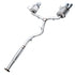 3015-42104 by AWE - AWE Touring Edition Exhaust for VA STI / GV WRX / GV STI Sedan - Chrome Silver Quad Tips (102mm)