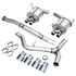 3015-42104 by AWE - AWE Touring Edition Exhaust for VA STI / GV WRX / GV STI Sedan - Chrome Silver Quad Tips (102mm)