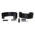Crown 5355457K Bumper Guard Bumperette Kit; Rear; Black; Incl. Hardware; Pair;