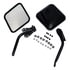 Crown 5462736K Door Mirror Kit Door Mirror And Arm Kit; Black; Mounts To Windshield Hinge;